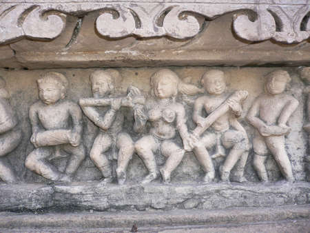  India, Madhya Pradesh, Khajuraho, Mahadeva Templeの写真素材