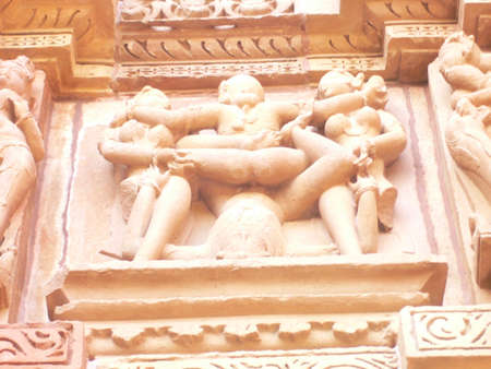  India, Madhya Pradesh, Khajuraho, Mahadeva Templeの写真素材