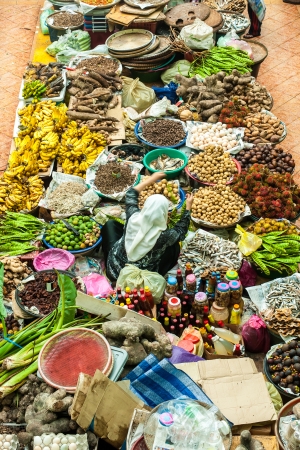 Asian Market - Siti Khadijah Market, Kelantanの写真素材