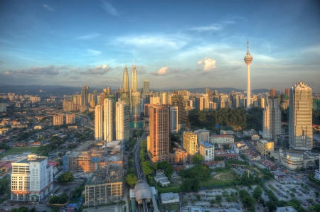 Sun Shining down on Kuala Lumpurのeditorial素材