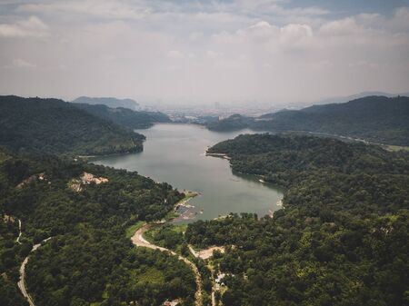Aeria View - Lake and rainforest