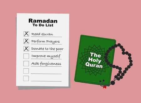 Ramadan To Do List - Read Quran.のイラスト素材