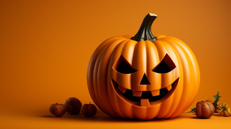 Halloween Scary Jack o Lantern Pumpkinの素材