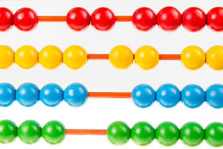 Abacus on isolated white
