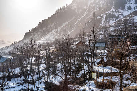 Life of Kashmir village, Kashmir valley near pahalgam