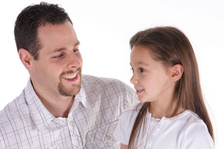 father and daugtherの写真素材