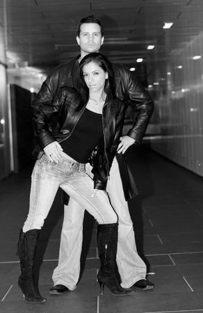 lether jackets photoshootの写真素材