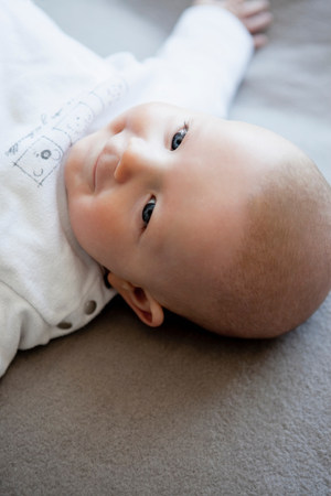 Baby boy smilingの写真素材