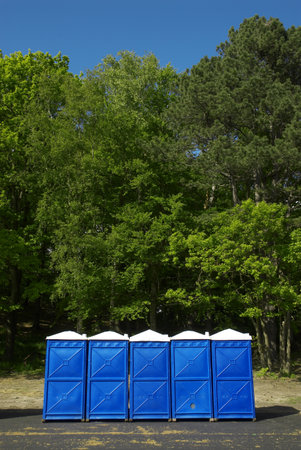 blue portaloos