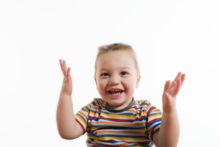 Portrait of a toddlerの写真素材