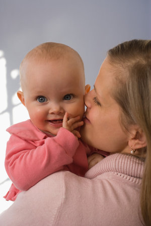 Mother and baby girlの写真素材