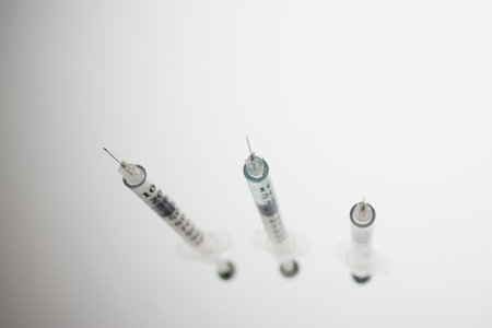 Medical syringeの写真素材