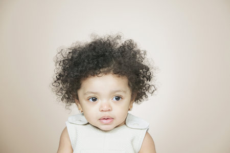 Cute baby girlの写真素材