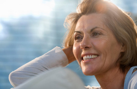 Woman Relaxing At Home