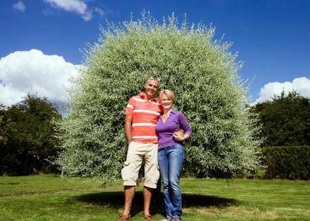 Portrait of middle age coupleの写真素材