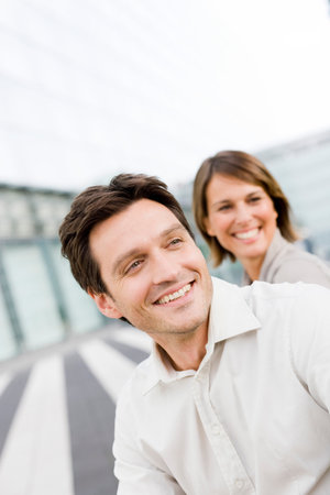 Couple smilingの写真素材