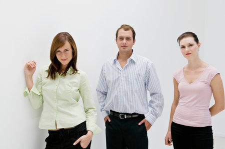 Three business people.の写真素材