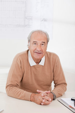 Portrait of senior businessmanの写真素材