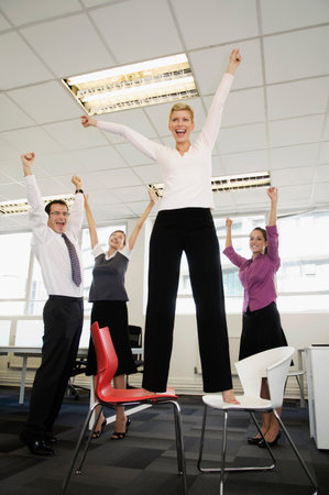 Business team celebratingの写真素材