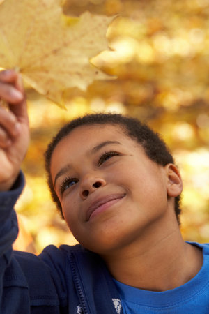 boy outsideの写真素材