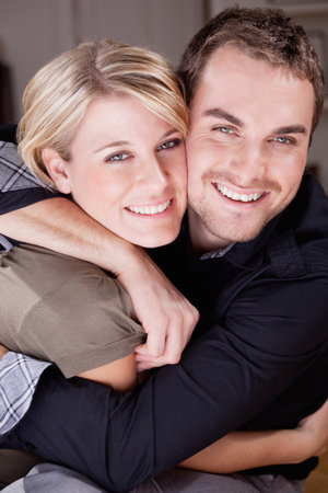 couple huggingの写真素材