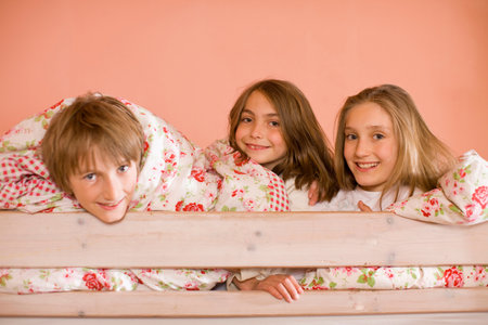 Children in bed
