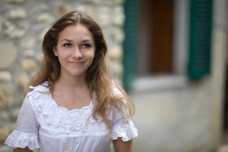 Smiling girlの写真素材
