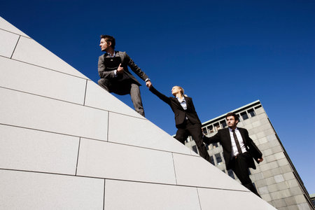 3 people on roof