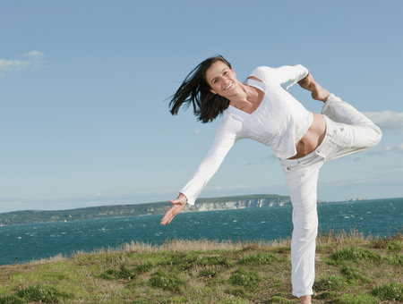 Woman exercisingの写真素材