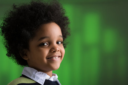 Portrait of a boyの写真素材