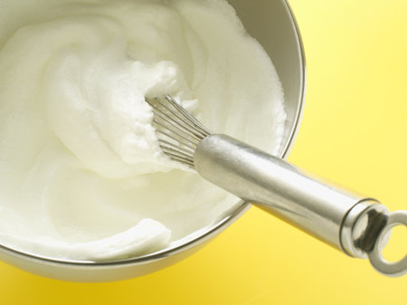 Whipped cream background.の写真素材