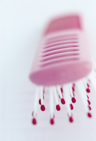 Hairbrush background.の写真素材