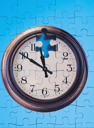 Clock and jigsaw