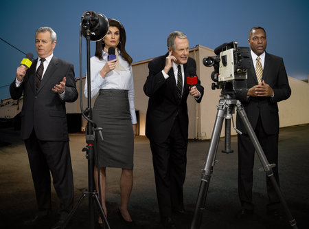 News presentersの写真素材