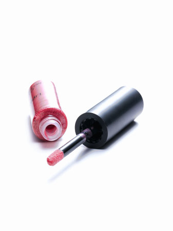 Lip gloss background.の写真素材