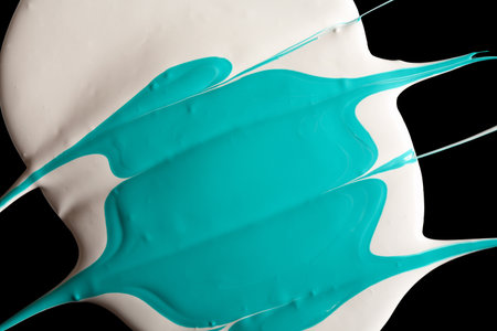 Turquoise and white patternの写真素材