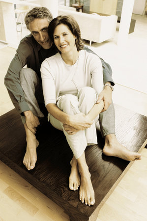 Portrait of a man and womanの写真素材