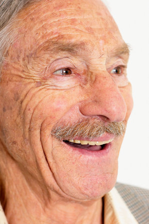 Old man laughingの写真素材