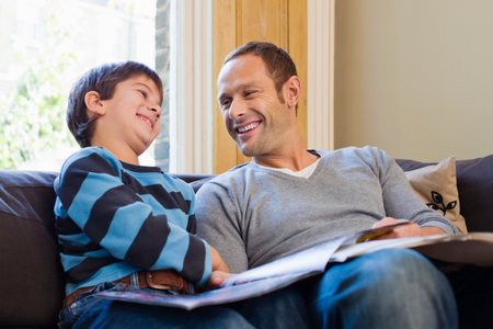 A father and son