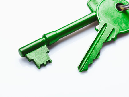 Green house keysの写真素材