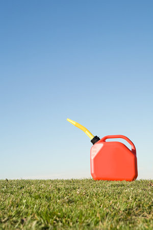 A gas can background.の写真素材