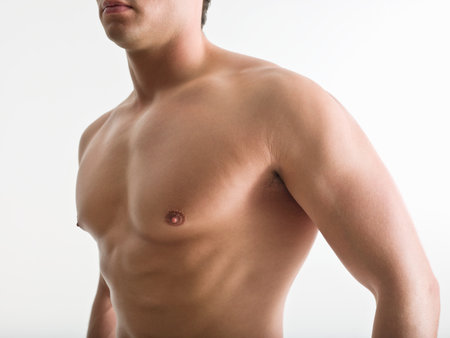 Barechested manの写真素材