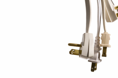 Electric plugs background.
