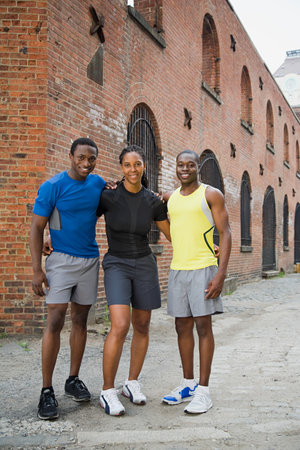 Three runnersの写真素材