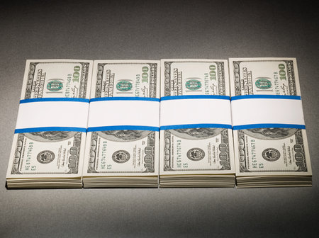 One hundred dollar billsの写真素材