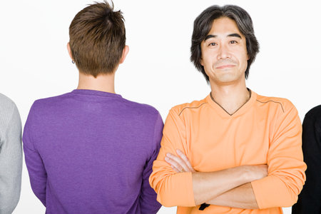 Man with crossed armsの写真素材