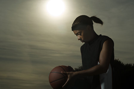 Female basketball playerの写真素材