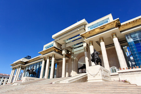 Ulannbaatar government palaceのeditorial素材