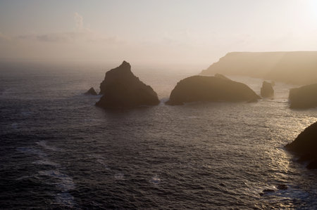Lizard point in cornwallの写真素材
