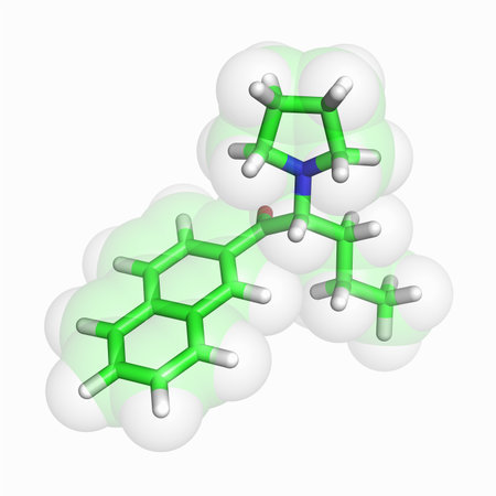 Naphyrone moleculeの写真素材